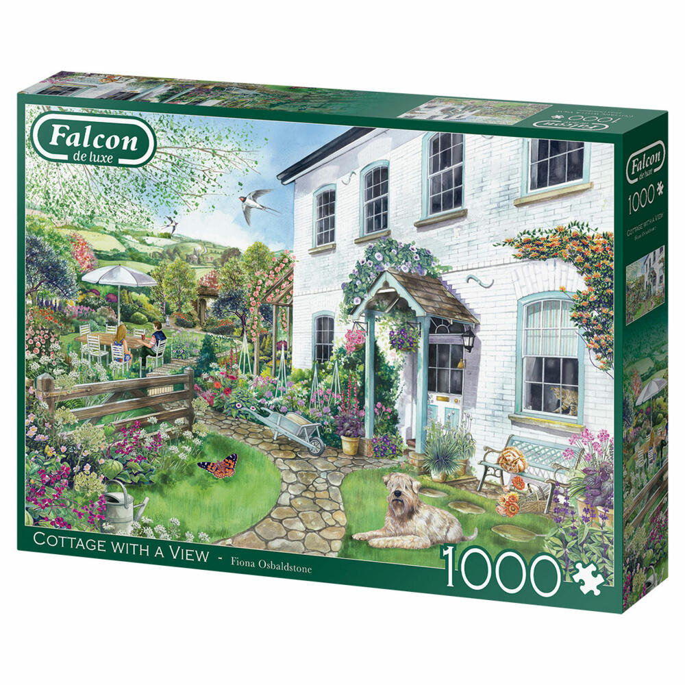 Jumbo Spiele Falcon Cottage with a View, Puzzle, Erwachsenenpuzzle, Puzzlespiel, 1000 Teile, 11326