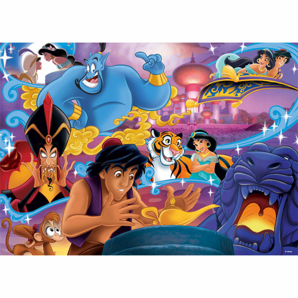 Jumbo Spiele Disney Classic Collection Aladdin, Puzzle, Erwachsenenpuzzle, Puzzlespiel, 1000 Teile, 18825