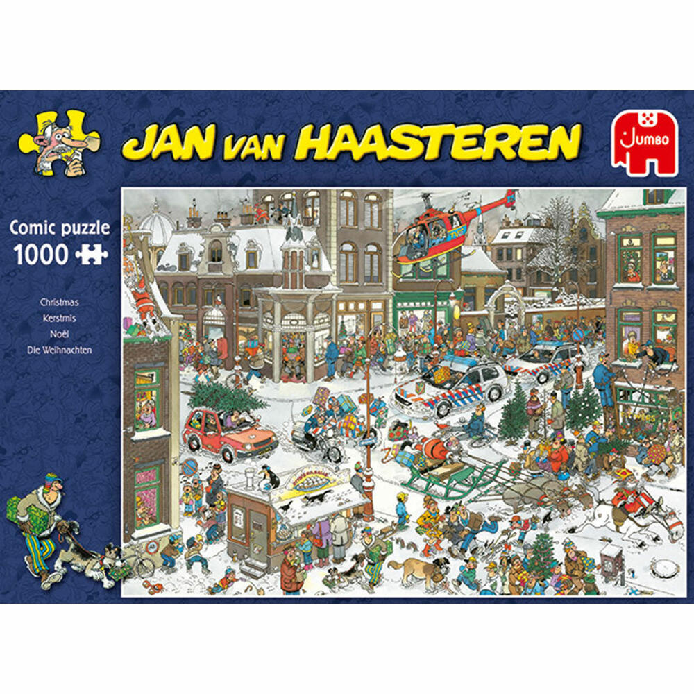 Jumbo Spiele Jan van Haasteren - Weihnachten, Puzzle, Erwachsenenpuzzle, Puzzlespiel, 1000 Teile, 13007