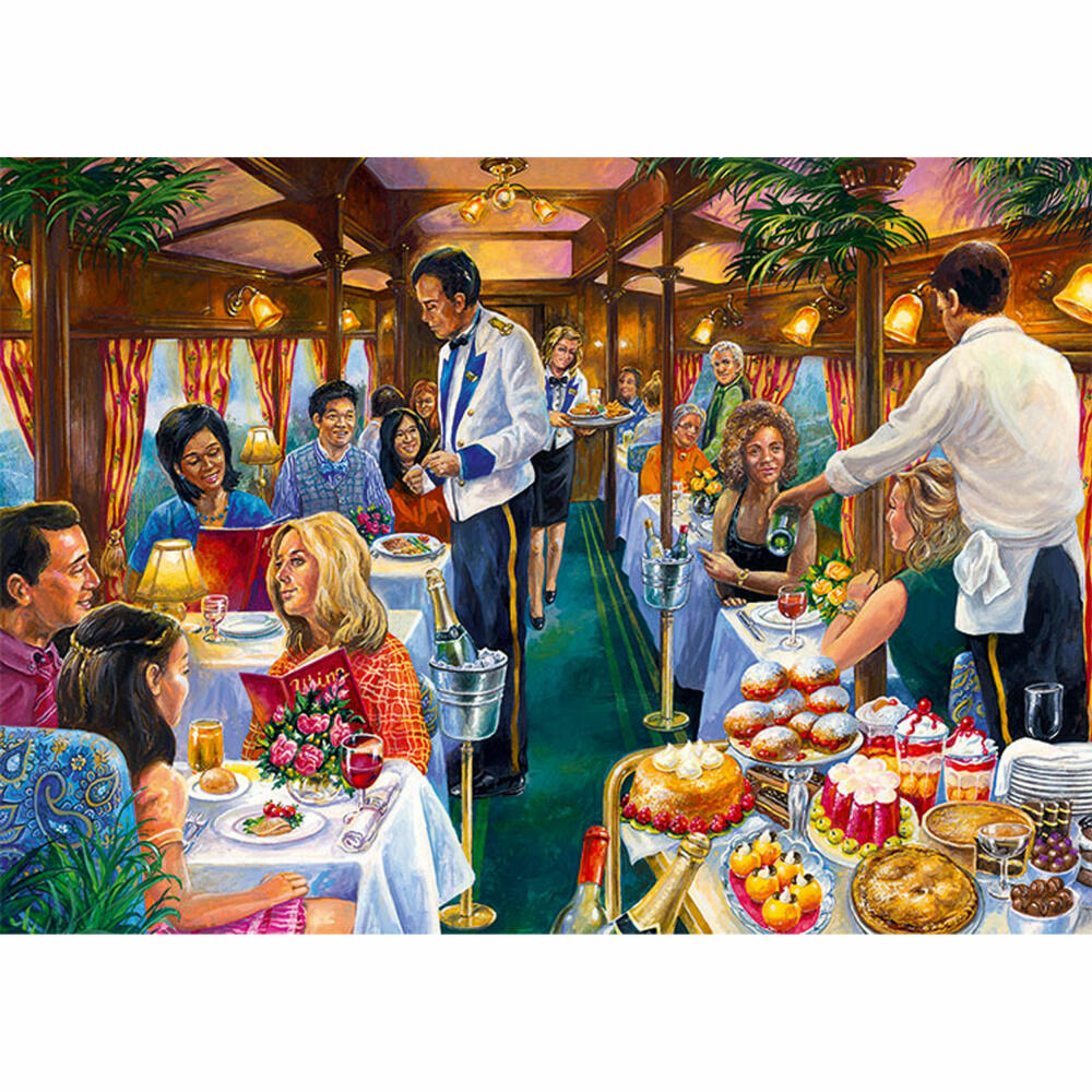 Jumbo Spiele Falcon The Dining Carriage, Puzzle, Erwachsenenpuzzle, Puzzlespiel, 500 Teile, 11328