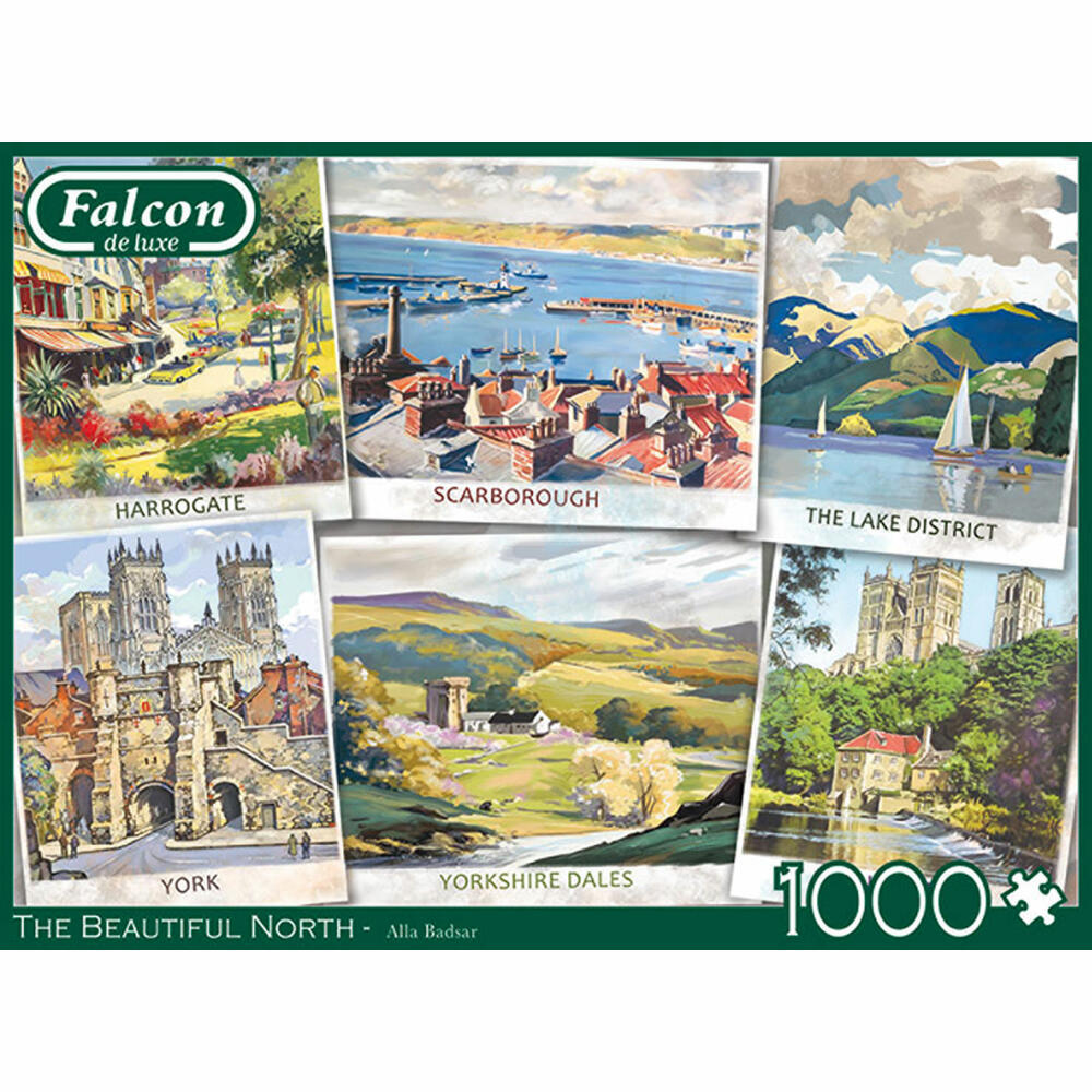 Jumbo Spiele Falcon The Beautiful North, Puzzle, Erwachsenenpuzzle, Puzzlespiel, 1000 Teile, 11303