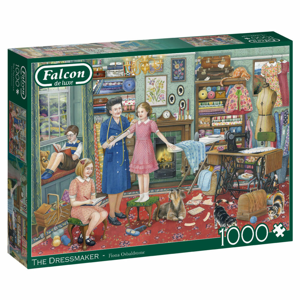 Jumbo Spiele Falcon The Dressmaker, Puzzle, Erwachsenenpuzzle, Puzzlespiel, 1000 Teile, 11378