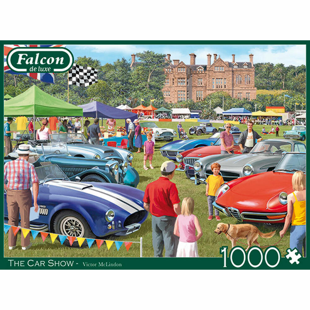 Jumbo Spiele Falcon The Car Show, Puzzle, Erwachsenenpuzzle, Puzzlespiel, 1000 Teile, 11298