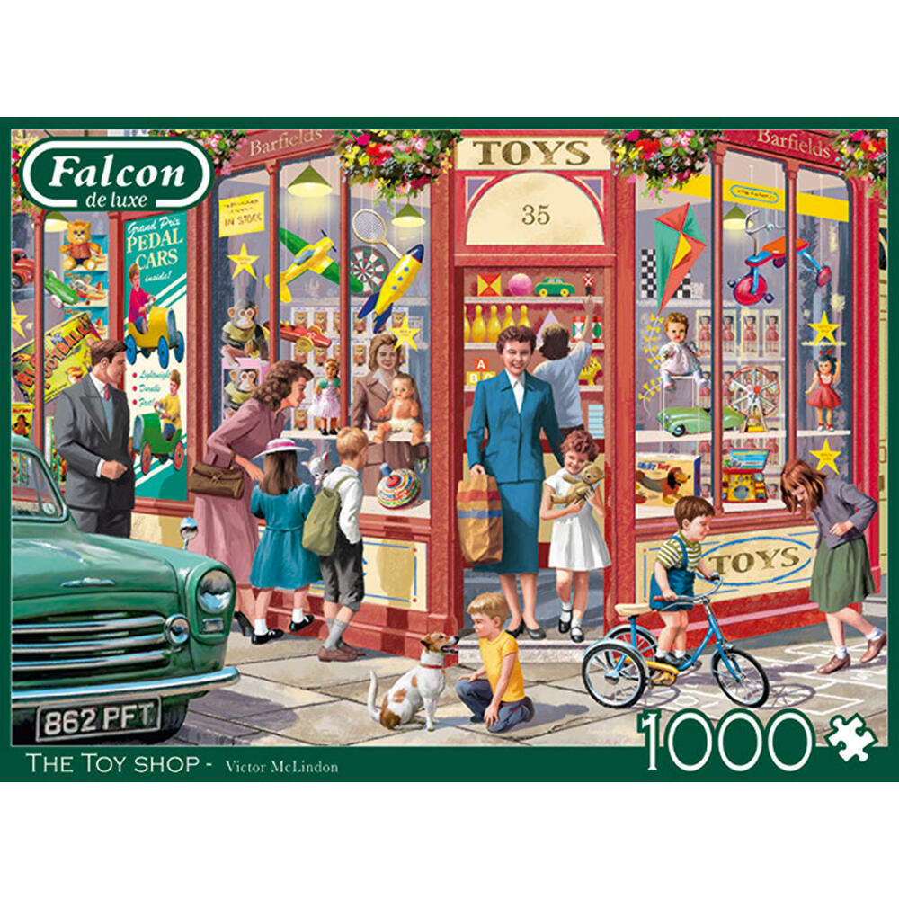 Jumbo Spiele Falcon The Toy Shop, Puzzle, Erwachsenenpuzzle, Puzzlespiel, 1000 Teile, 11284