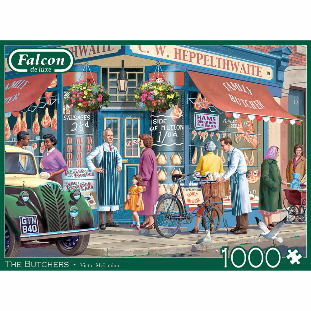 Jumbo Spiele Falcon The Butchers, Puzzle, Erwachsenenpuzzle, Puzzlespiel, 1000 Teile, 11372