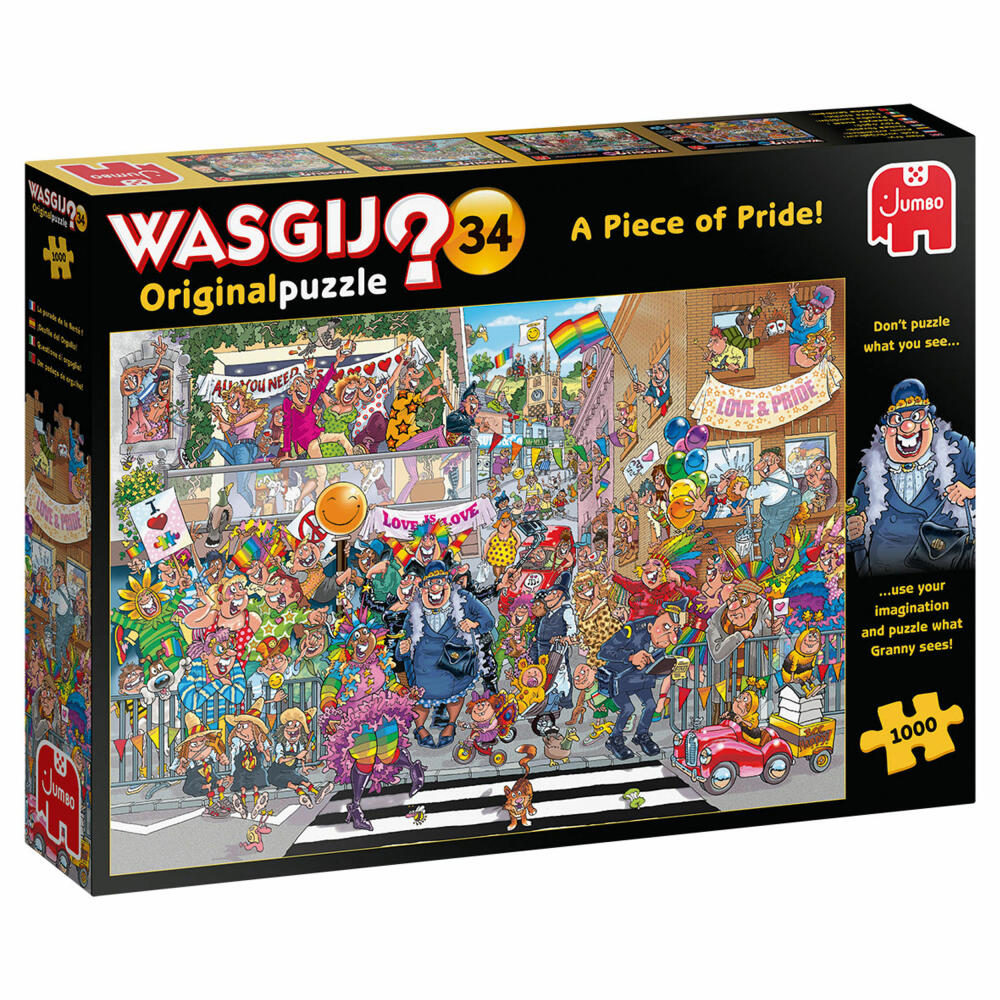 Jumbo Spiele Wasgij Original 34 - A Piece of Pride!, Puzzle, Erwachsenenpuzzle, Puzzlespiel, 1000 Teile, 19181