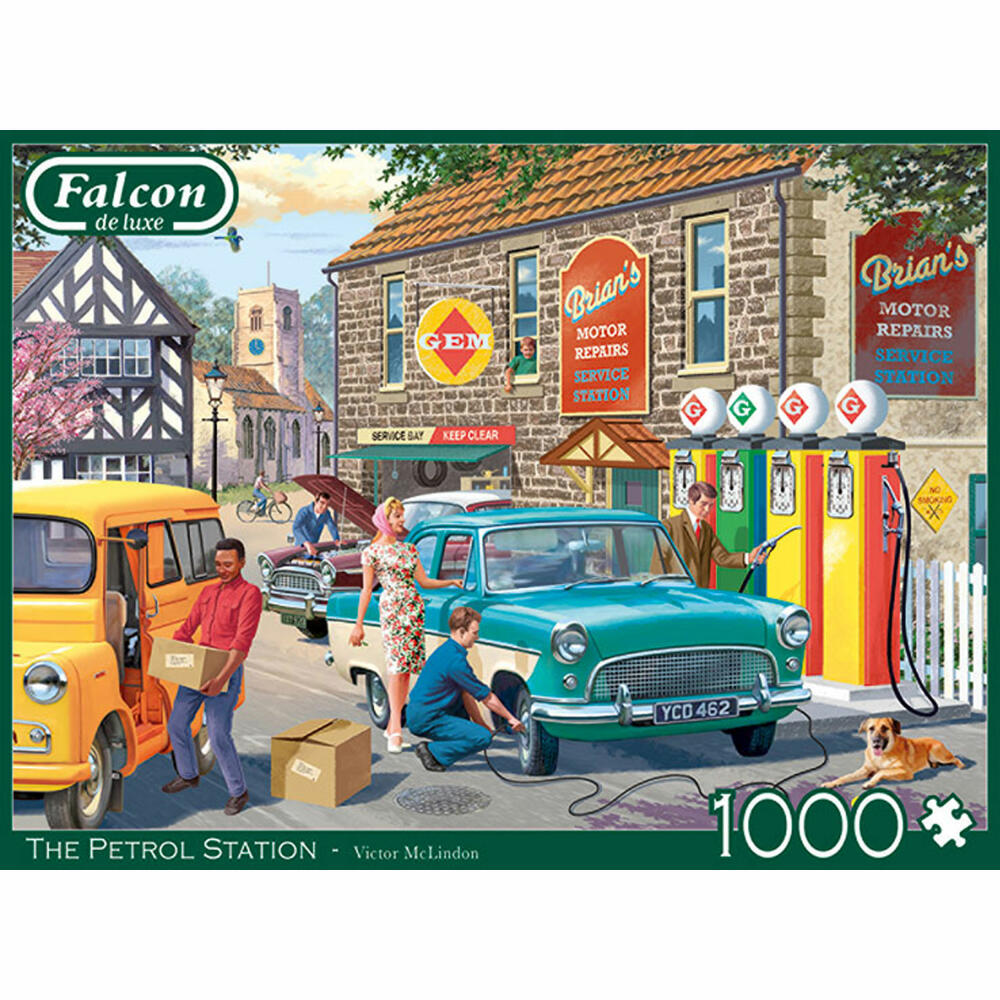 Jumbo Spiele Falcon The Petrol Station, Puzzle, Erwachsenenpuzzle, Puzzlespiel, 1000 Teile, 11321