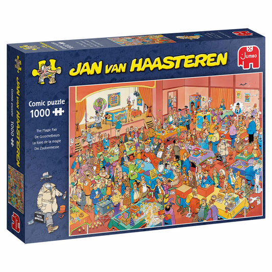 Jumbo Spiele Jan van Haasteren - Zauberer Messe, Puzzle, Erwachsenenpuzzle, Puzzlespiel, 1000 Teile, 19072