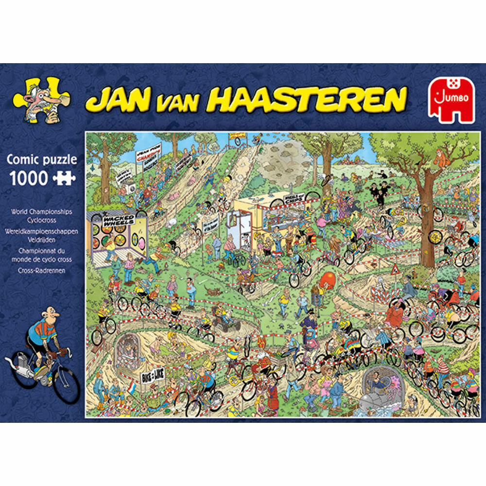 Jumbo Spiele Jan van Haasteren - WM Cyclocross, Puzzle, Erwachsenenpuzzle, Puzzlespiel, 1000 Teile, 19174