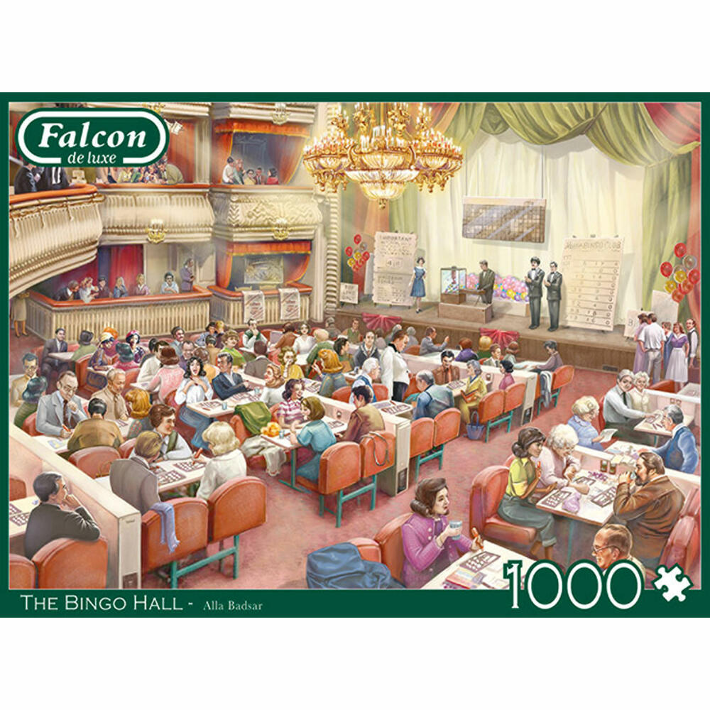 Jumbo Spiele Falcon The Bingo Hall, Puzzle, Erwachsenenpuzzle, Puzzlespiel, 1000 Teile, 11316