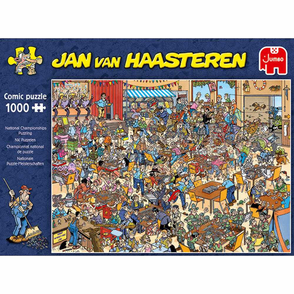 Jumbo Spiele Jan van Haasteren - Nationale Puzzle Meisterschaft, Puzzle, Erwachsenenpuzzle, Puzzlespiel, 1000 Teile, 19090