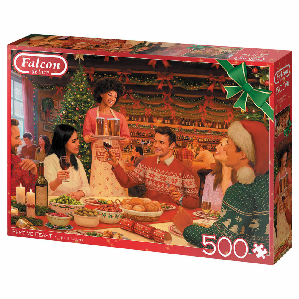 Jumbo Spiele Falcon Festive Feast, Puzzle, Erwachsenenpuzzle, Puzzlespiel, 500 Teile, 11345