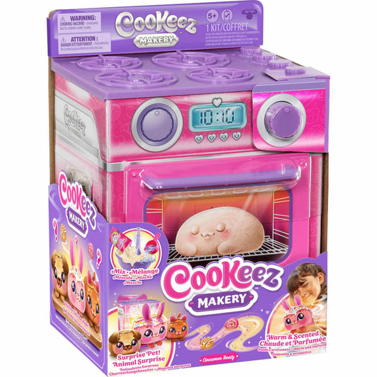 Cookeez Makery Ofen Pink Kuchen, Überraschungstier, interaktives Plüschtier, Überraschung, 23502