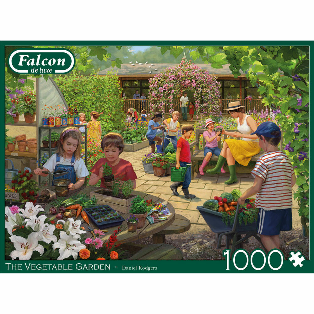 Jumbo Spiele Falcon Vegetable Garden, Puzzle, Erwachsenenpuzzle, Puzzlespiel, 1000 Teile, 11380