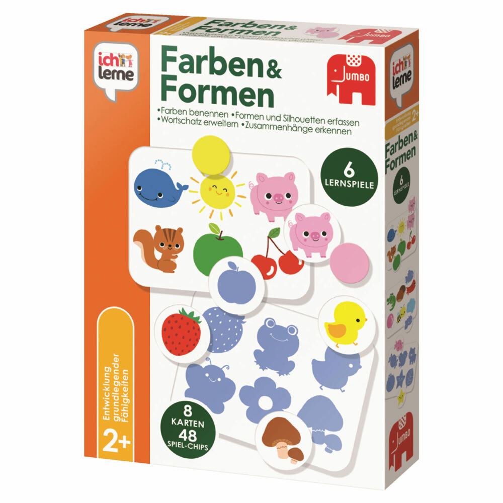 Jumbo Spiele ich lerne Farben & Formen, Lernspiel, Kinderspiel, Legespiel, Kinder Spiel, 19580