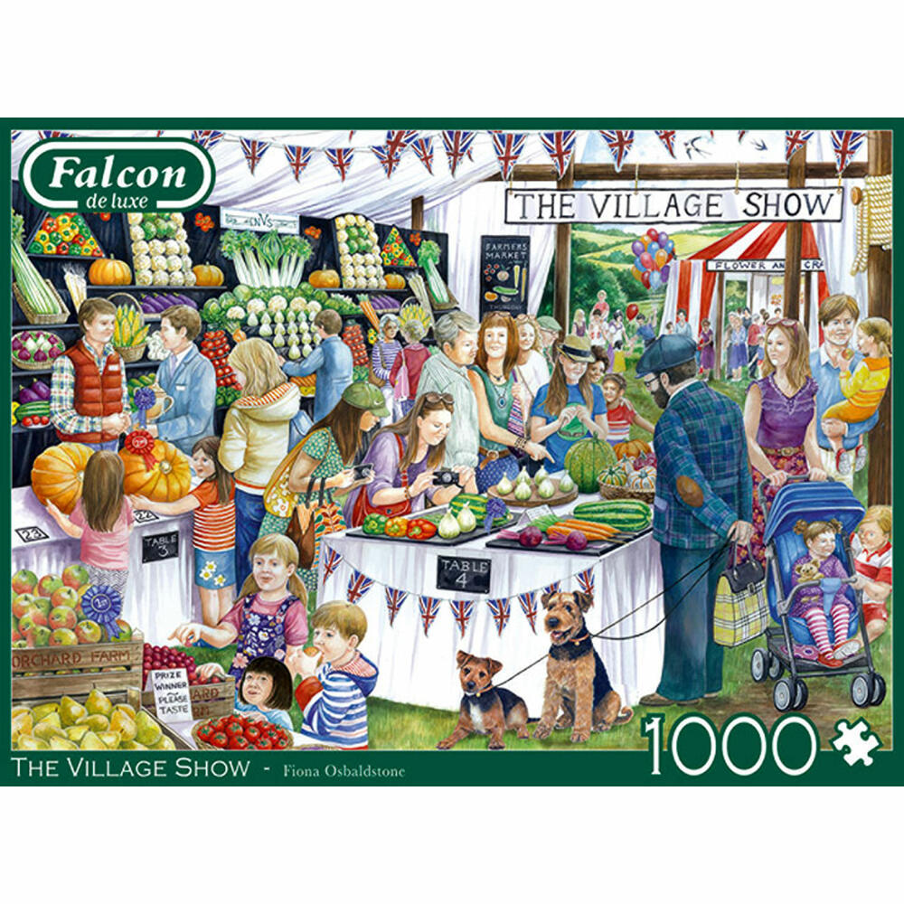 Jumbo Spiele Falcon The Village Show, Puzzle, Erwachsenenpuzzle, Puzzlespiel, 1000 Teile, 11302