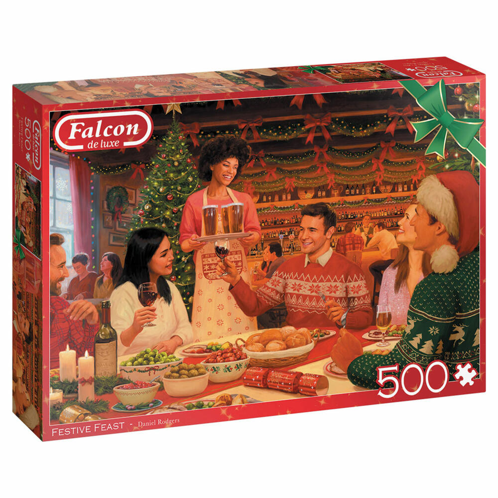 Jumbo Spiele Falcon Festive Feast, Puzzle, Erwachsenenpuzzle, Puzzlespiel, 500 Teile, 11345