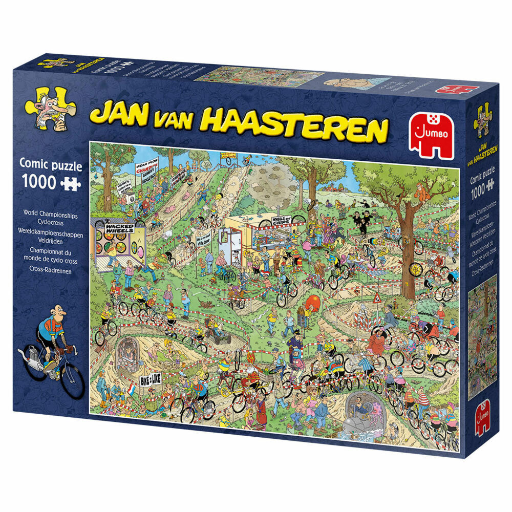 Jumbo Spiele Jan van Haasteren - WM Cyclocross, Puzzle, Erwachsenenpuzzle, Puzzlespiel, 1000 Teile, 19174