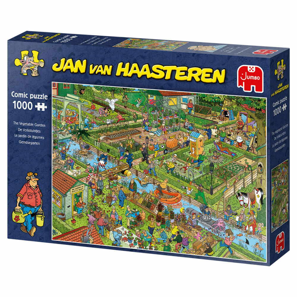 Jumbo Spiele Jan van Haasteren - Gemüsegarten, Puzzle, Erwachsenenpuzzle, Puzzlespiel, 1000 Teile, 19057