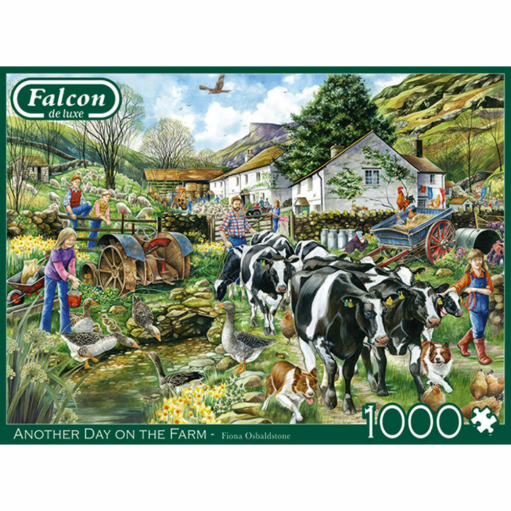 Jumbo Spiele Falcon Another Day on the Farm, Puzzle, Erwachsenenpuzzle, Puzzlespiel, 1000 Teile, 11283