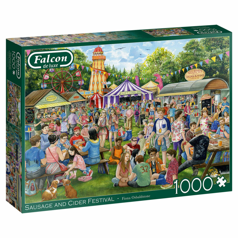 Jumbo Spiele Falcon Sausage and Cider Festival, Puzzle, Erwachsenenpuzzle, Puzzlespiel, 1000 Teile, 11337