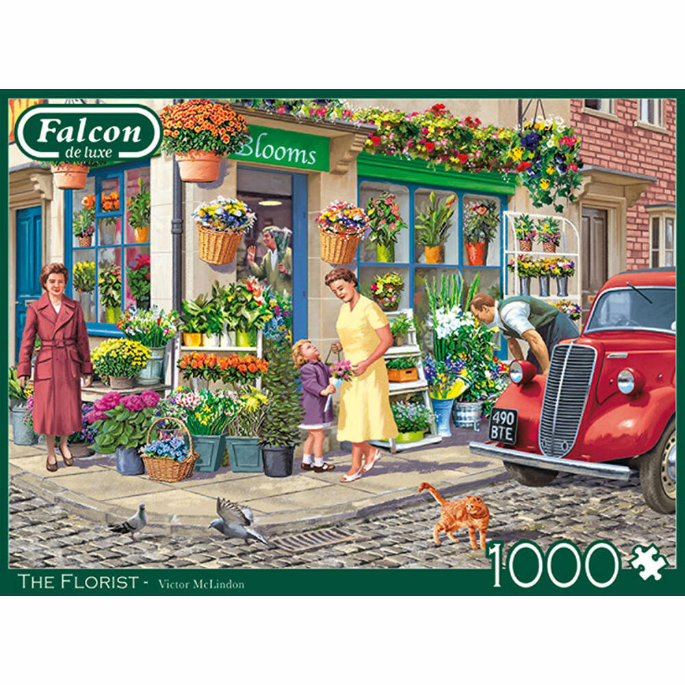 Jumbo Spiele Falcon The Florist, Puzzle, Erwachsenenpuzzle, Puzzlespiel, 1000 Teile, 11297