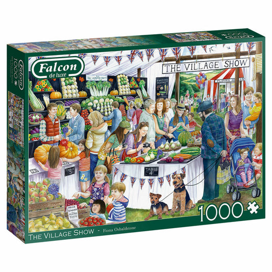 Jumbo Spiele Falcon The Village Show, Puzzle, Erwachsenenpuzzle, Puzzlespiel, 1000 Teile, 11302