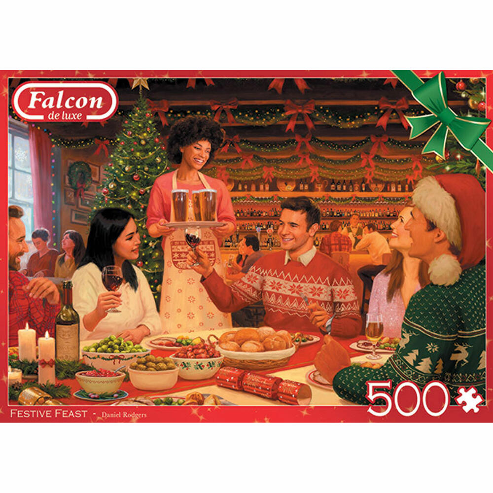 Jumbo Spiele Falcon Festive Feast, Puzzle, Erwachsenenpuzzle, Puzzlespiel, 500 Teile, 11345