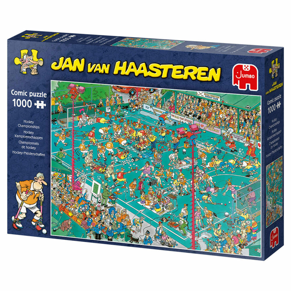 Jumbo Spiele Jan van Haasteren - Hockey Meisterschaften, Puzzle, Erwachsenenpuzzle, Puzzlespiel, 1000 Teile, 19094