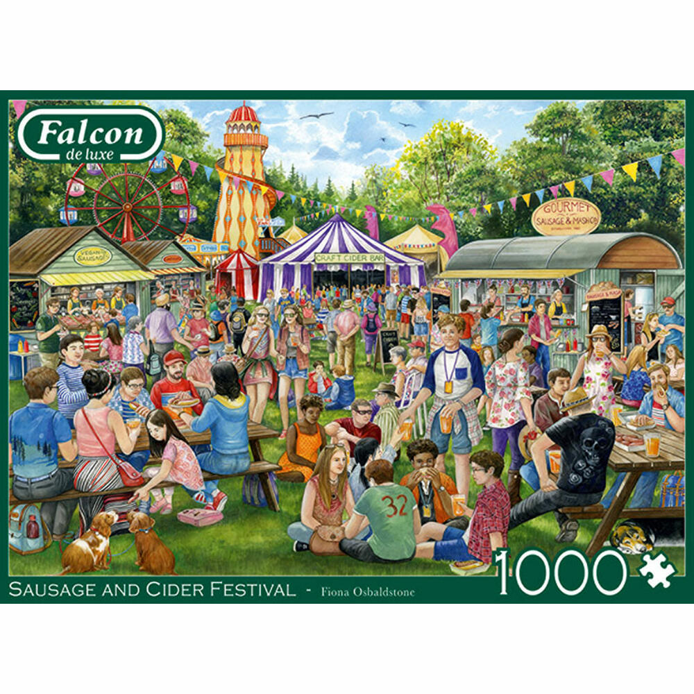 Jumbo Spiele Falcon Sausage and Cider Festival, Puzzle, Erwachsenenpuzzle, Puzzlespiel, 1000 Teile, 11337