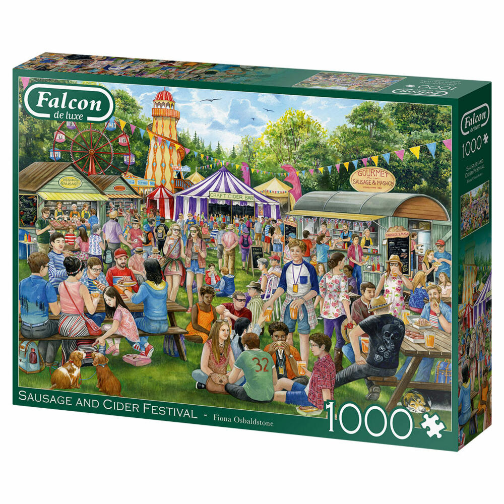 Jumbo Spiele Falcon Sausage and Cider Festival, Puzzle, Erwachsenenpuzzle, Puzzlespiel, 1000 Teile, 11337