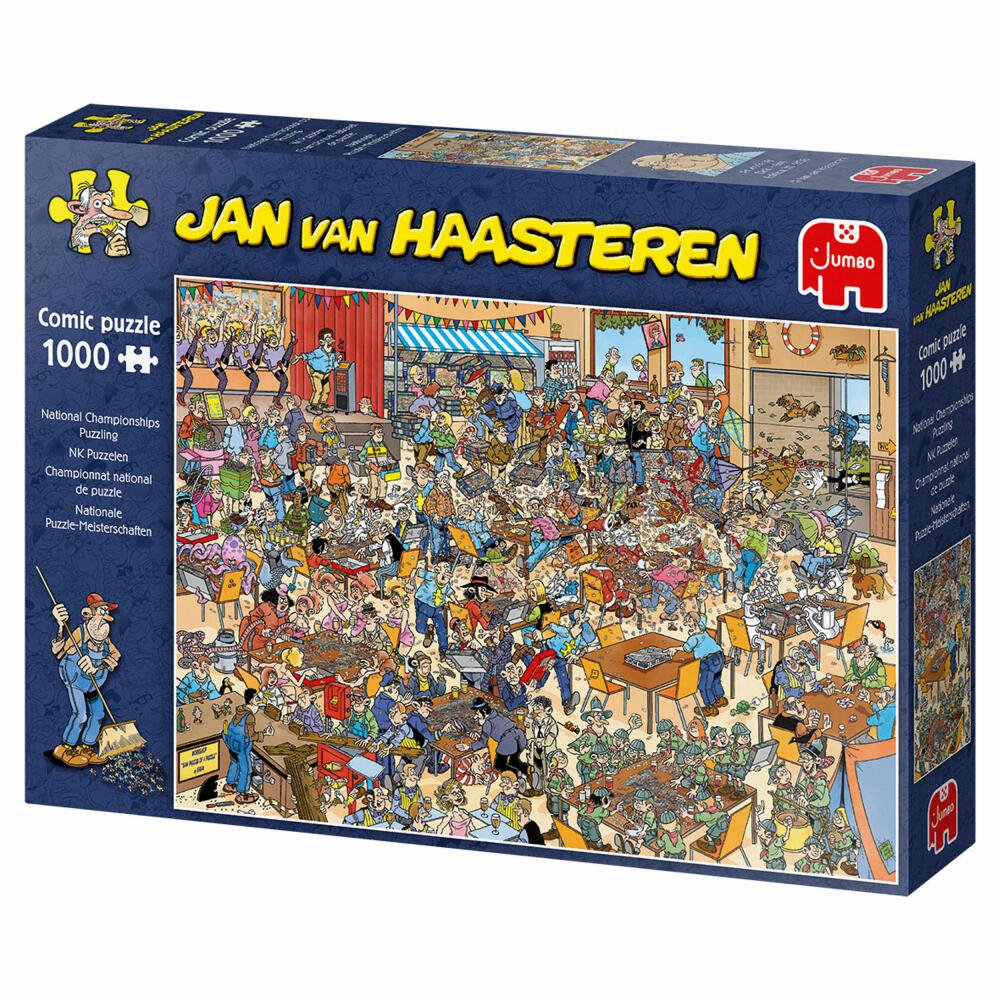 Jumbo Spiele Jan van Haasteren - Nationale Puzzle Meisterschaft, Puzzle, Erwachsenenpuzzle, Puzzlespiel, 1000 Teile, 19090