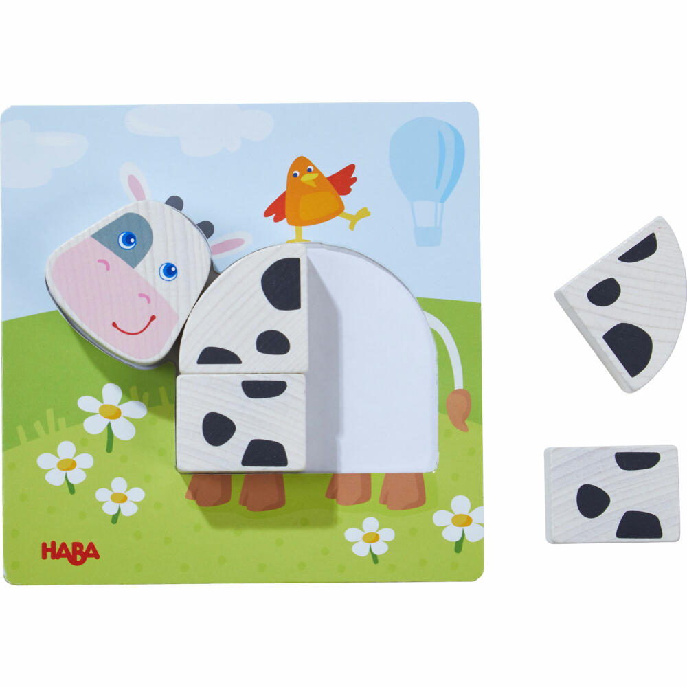 HABA Zuordnungsspiel Bauernhof, Legespiel, Kinderpuzzle, Puzzle, Kinder Spiel, ab 18 Monaten, 306488