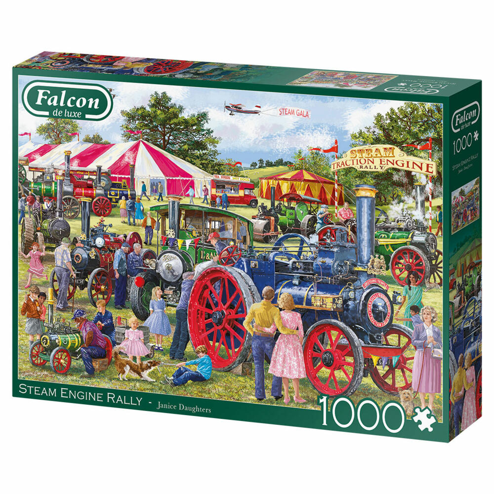 Jumbo Spiele Falcon Steam Engine Rally, Puzzle, Erwachsenenpuzzle, Puzzlespiel, 1000 Teile, 11389