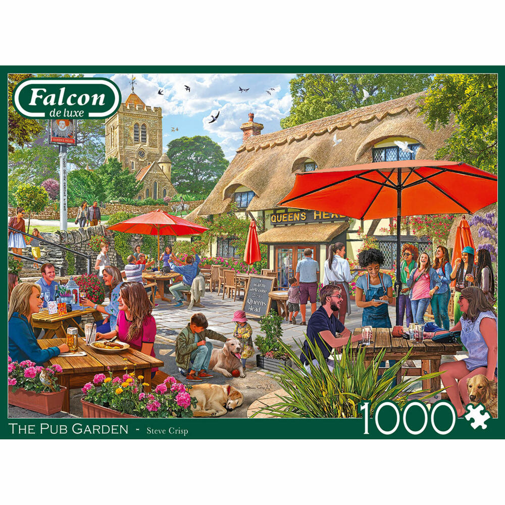 Jumbo Spiele Falcon The Pub Garden, Puzzle, Erwachsenenpuzzle, Puzzlespiel, 1000 Teile, 11368