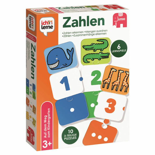 Jumbo Spiele ich lerne Zahlen, Lernspiel, Kinderspiel, Zählen Lernen, Kinder, ab 3 Jahre, 19547