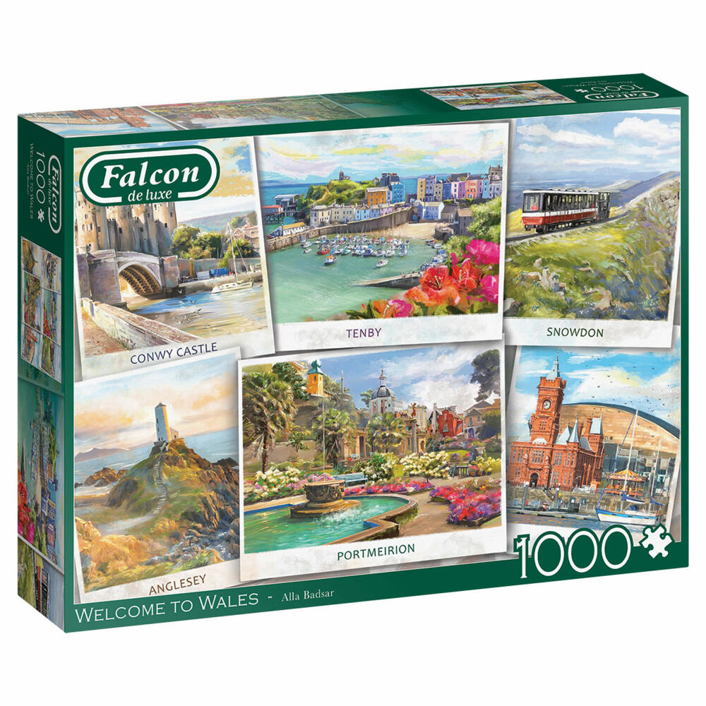 Jumbo Spiele Falcon Welcome to Wales, Puzzle, Erwachsenenpuzzle, Puzzlespiel, 1000 Teile, 11341