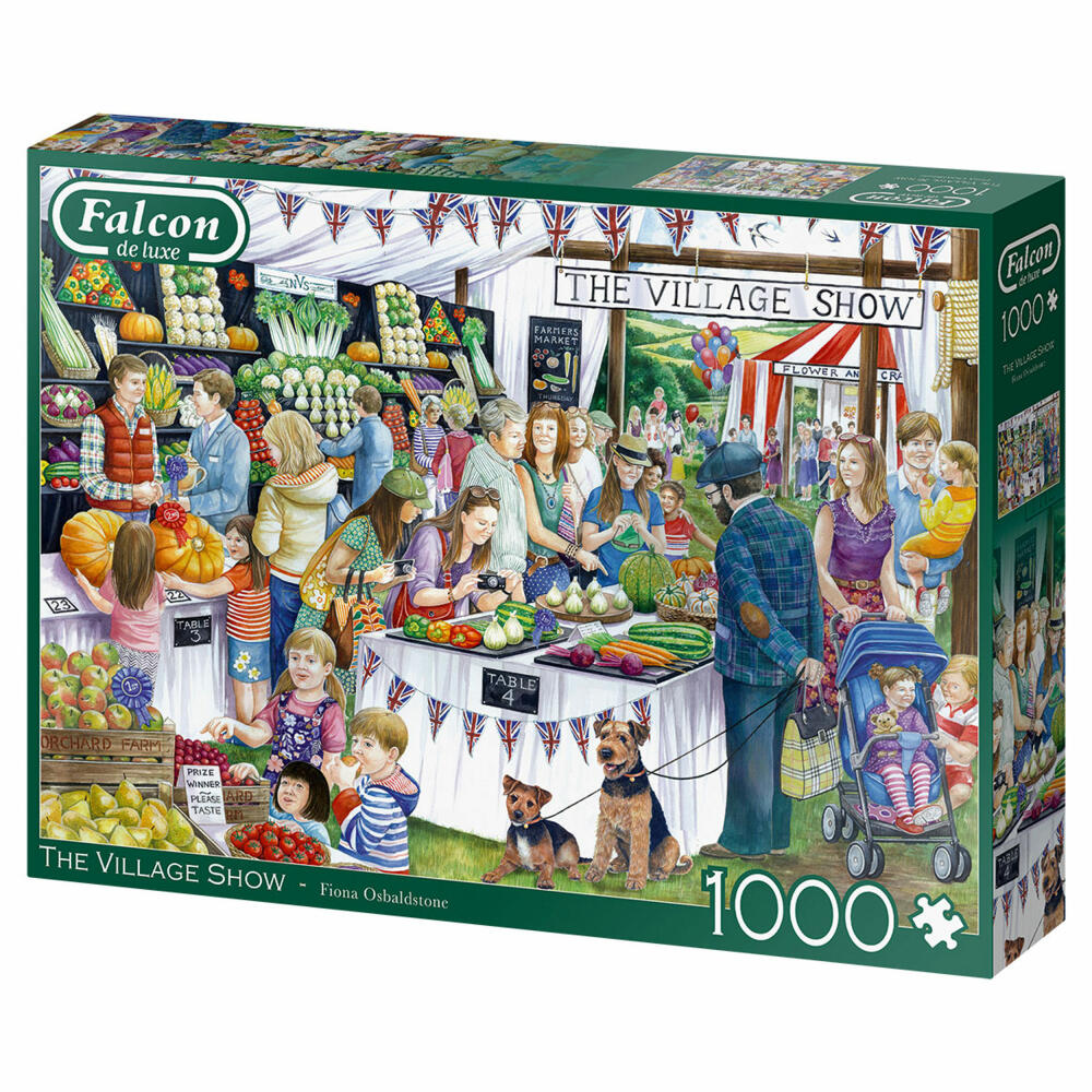 Jumbo Spiele Falcon The Village Show, Puzzle, Erwachsenenpuzzle, Puzzlespiel, 1000 Teile, 11302