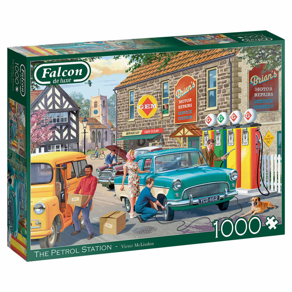 Jumbo Spiele Falcon The Petrol Station, Puzzle, Erwachsenenpuzzle, Puzzlespiel, 1000 Teile, 11321