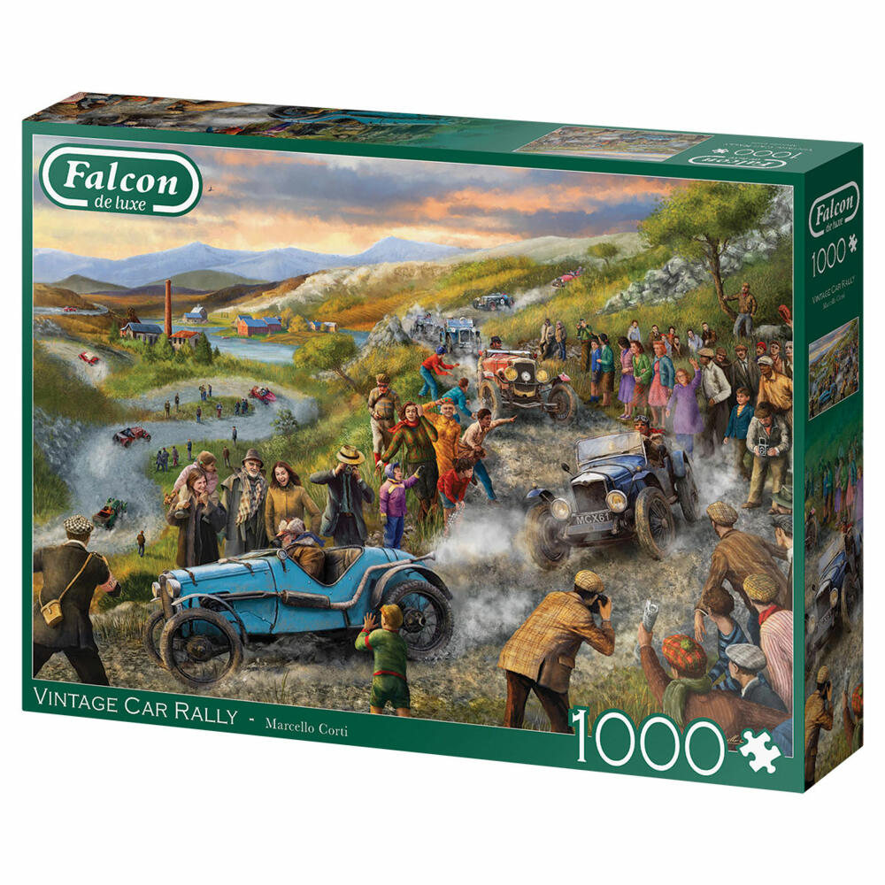 Jumbo Spiele Falcon Vintage Car Rally, Puzzle, Erwachsenenpuzzle, Puzzlespiel, 1000 Teile, 11347