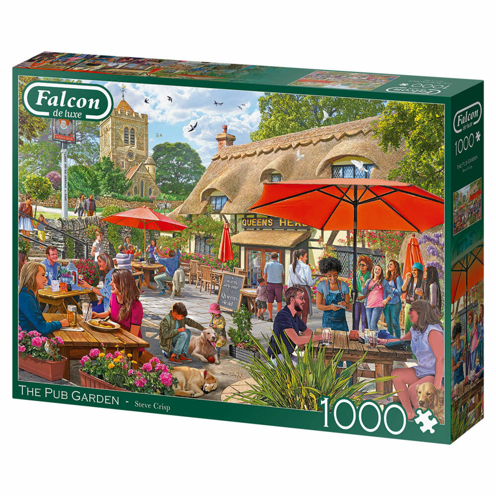 Jumbo Spiele Falcon The Pub Garden, Puzzle, Erwachsenenpuzzle, Puzzlespiel, 1000 Teile, 11368