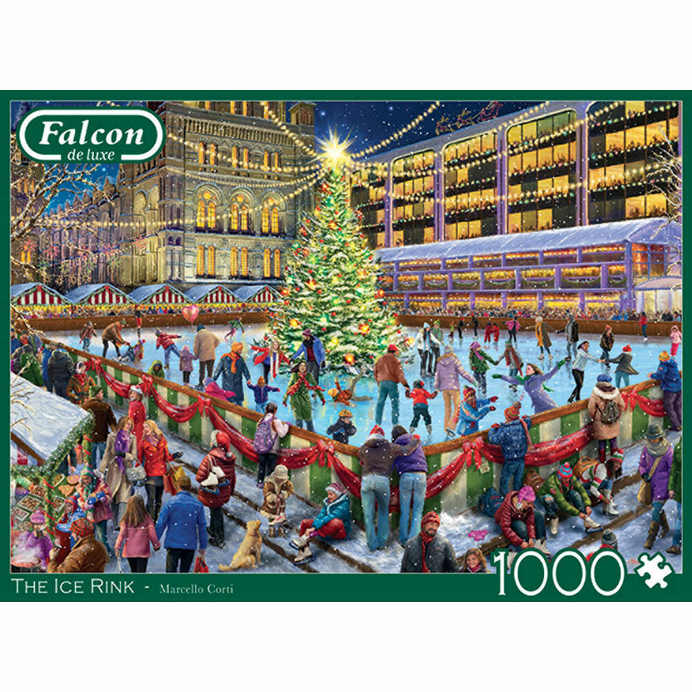 Jumbo Spiele Falcon The Ice Rink, Puzzle, Erwachsenenpuzzle, Puzzlespiel, 1000 Teile, 11342