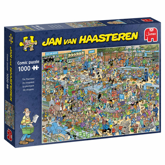 Jumbo Spiele Jan van Haasteren - Apotheke, Puzzle, Erwachsenenpuzzle, Puzzlespiel, 1000 Teile, 19199