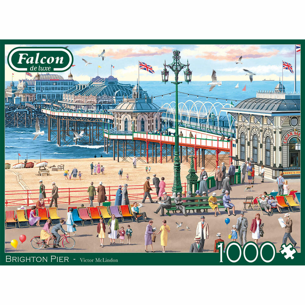 Jumbo Spiele Falcon Brighton Pier, Puzzle, Erwachsenenpuzzle, Puzzlespiel, 1000 Teile, 11377