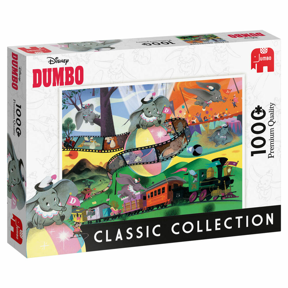 Jumbo Spiele Disney Classic Collection Dumbo, Puzzle, Erwachsenenpuzzle, Puzzlespiel, 1000 Teile, 18824