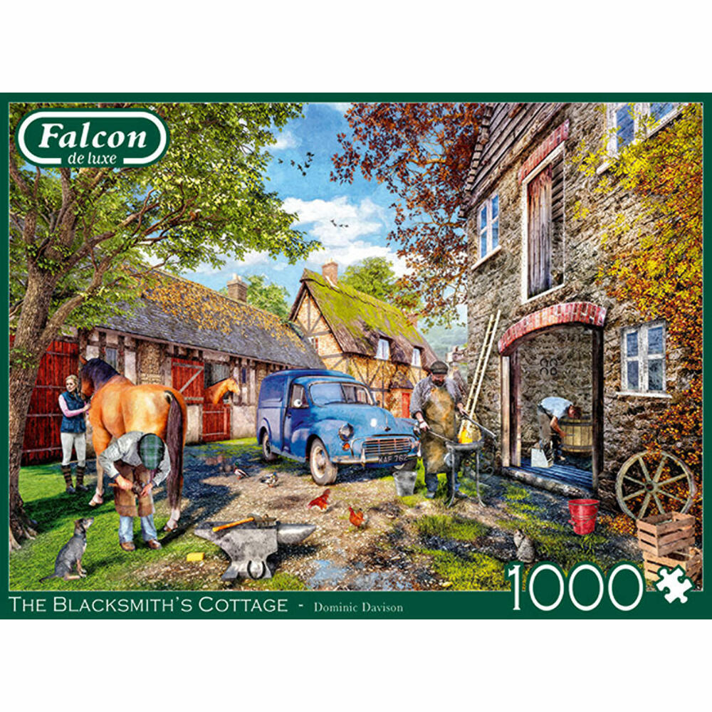 Jumbo Spiele Falcon The Blacksmiths Cottage, Puzzle, Erwachsenenpuzzle, Puzzlespiel, 1000 Teile, 11333