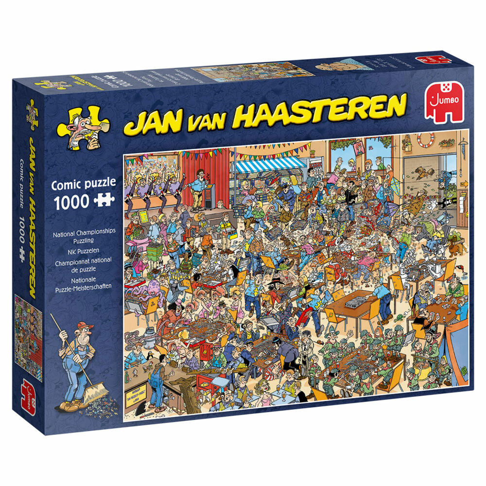 Jumbo Spiele Jan van Haasteren - Nationale Puzzle Meisterschaft, Puzzle, Erwachsenenpuzzle, Puzzlespiel, 1000 Teile, 19090