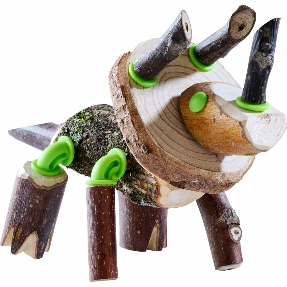 HABA Terra Kids Connectors Konstruktions-Set Dinosaurier, Bausatz, Baukasten, Konstruktionsspielzeug, ab 8 Jahren, 306309