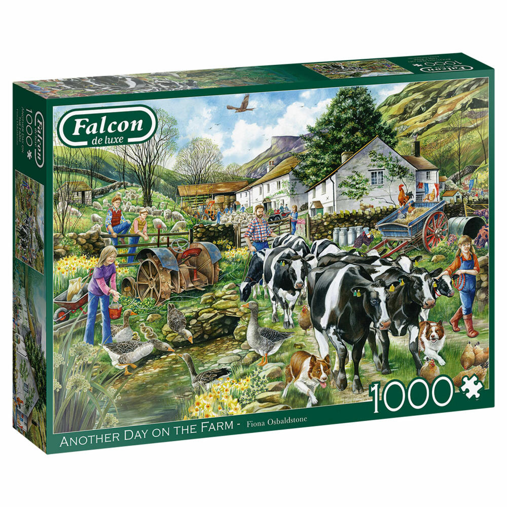 Jumbo Spiele Falcon Another Day on the Farm, Puzzle, Erwachsenenpuzzle, Puzzlespiel, 1000 Teile, 11283