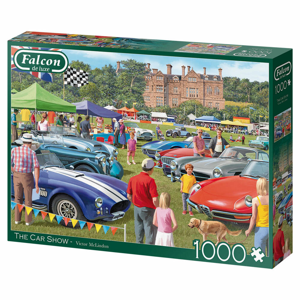 Jumbo Spiele Falcon The Car Show, Puzzle, Erwachsenenpuzzle, Puzzlespiel, 1000 Teile, 11298